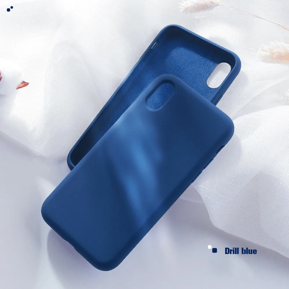 Cobalt blue Чехол для телефона для iPhone 7 чехол силиконовый чехол для iPhone 11 Pro XS Max чехол для iPhone 7 8 6 6S Plus X XR 8plus Coque - Цвет: Cobalt blue