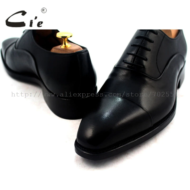 Мужские туфли оксфорды из натуральной телячьей кожи с квадратным носком|leather