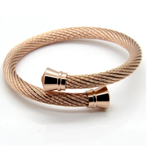 Браслет манжета из нержавеющей стали для мужчин и женщин большая тяжелая