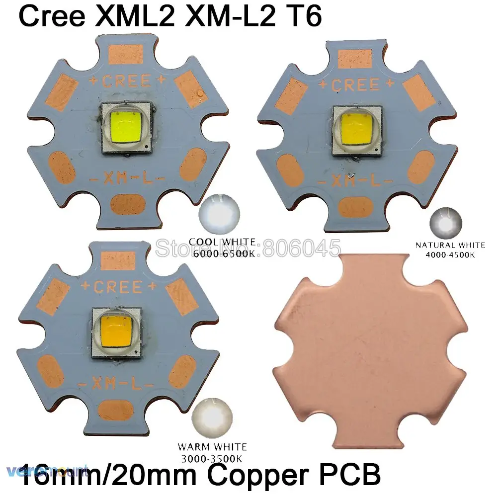 5 шт. Cree XLamp XML2 XM L2 T6 10 Вт светодиодный излучатель высокой мощности на медной