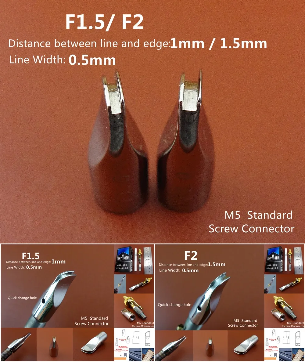 2 шт. F Тип Кожа ремесло электрическая окантовка Creasing машина пресс линия сменный
