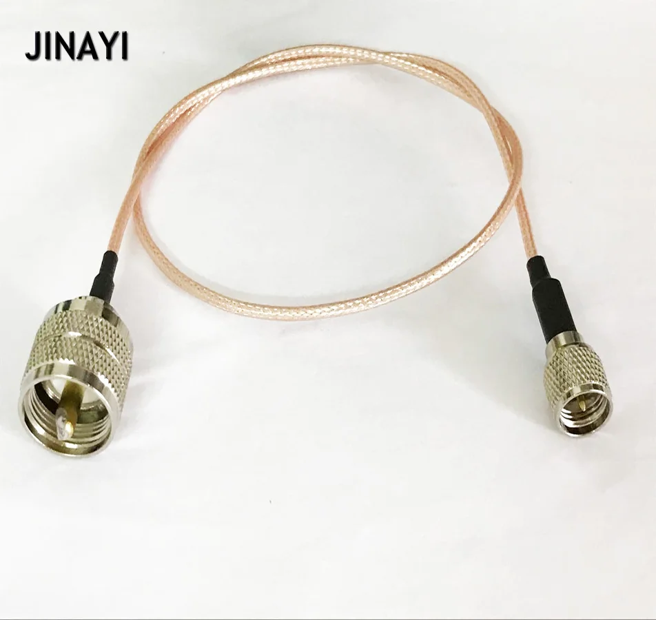 Мини UHF штекер к PL259 Штекерный Разъем RF коаксиальный кабель RG316 1 м 3 5 10