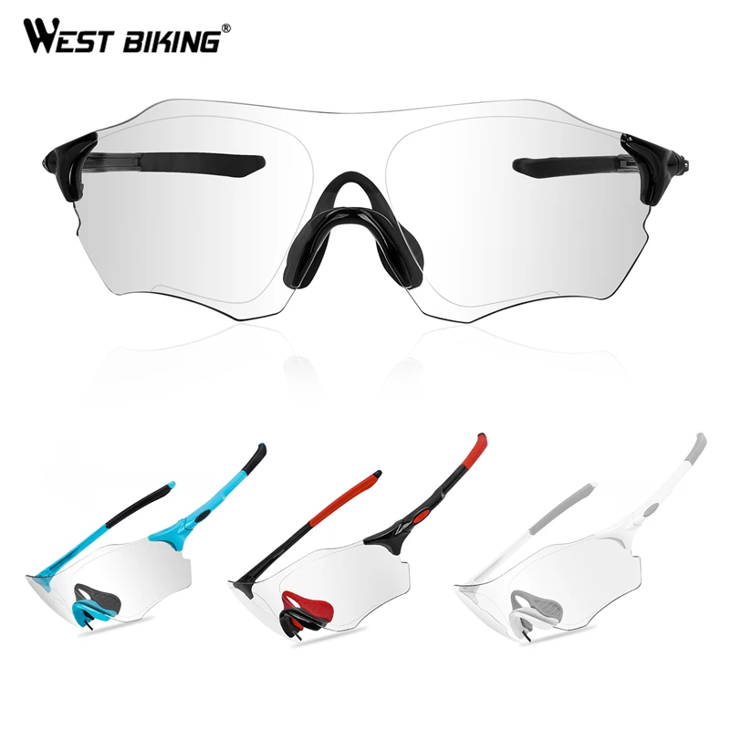 WEST BIKING фотохромные велосипедные очки UV400 для спорта на открытом воздухе MTB велосипедный бег солнцезащитные очки Обесцвечивающие дорожные велосипедные очки