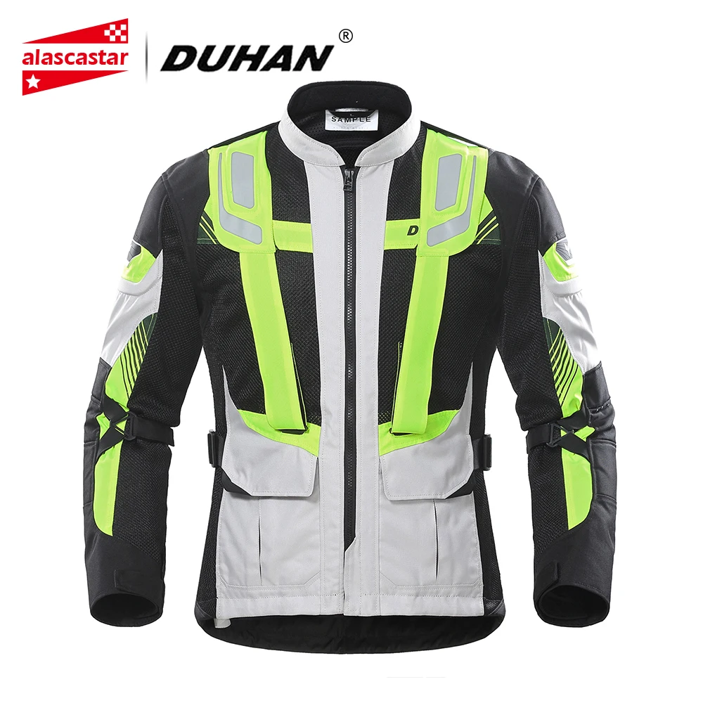 Куртка мужская мотоциклетная дышащая сетчатая светоотражающая|Куртки| |