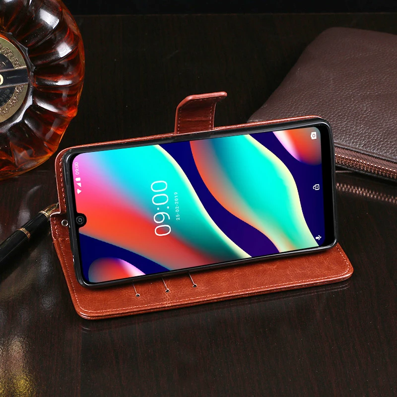 Для Wiko View 3 Pro Чехол Флип-бумажник бизнес кожаный футляр для телефона для Wiko View 3 Pro Чехол Fundas аксессуары