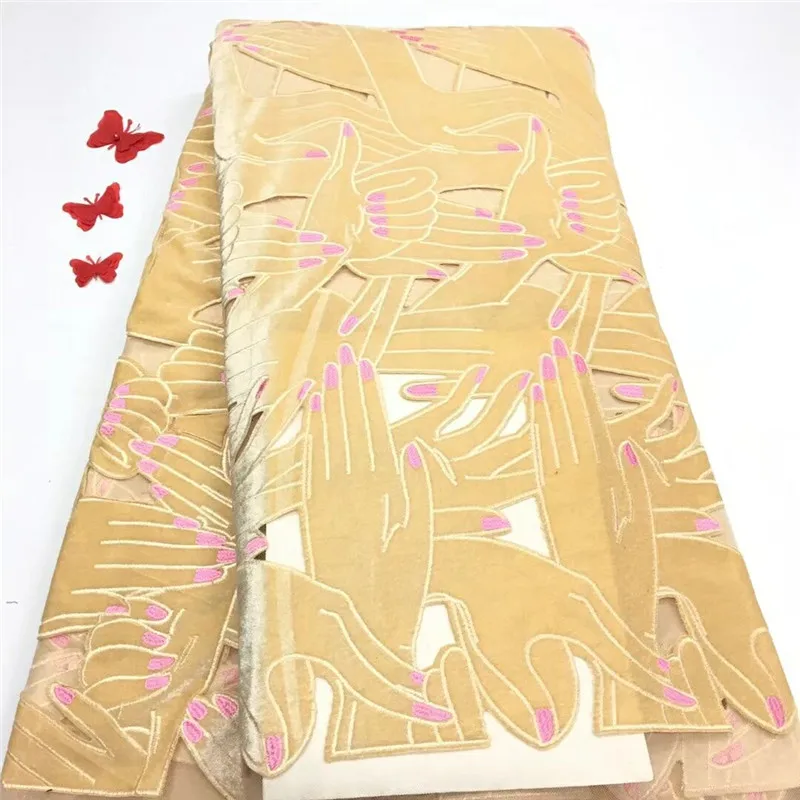 

High Quality French Velvet Lace Fabric 2019 New Design African Tulle Lace French Net Lace Fabric For Party Dress