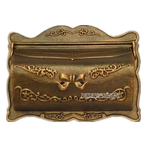 Red Bronze Color Маленький почтовый ящик в деревенском стиле из алюминиевого сплава, металлический почтовый ящик для газет, почтовый ящик, настенный почтовый ящик для дома, сада, двора - Цвет: Red Bronze Color