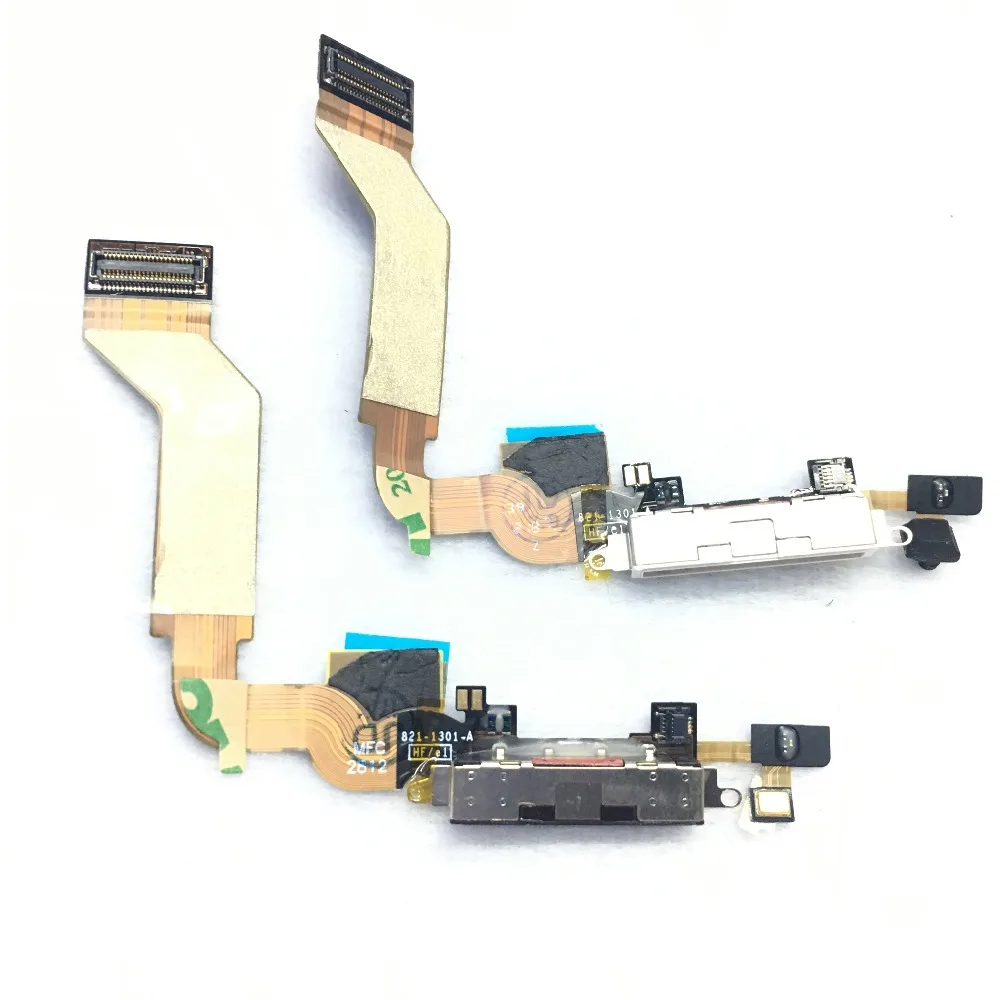 1 шт. usb порт для зарядки док станция с микрофоном гибкий кабель iphone 4S зарядное