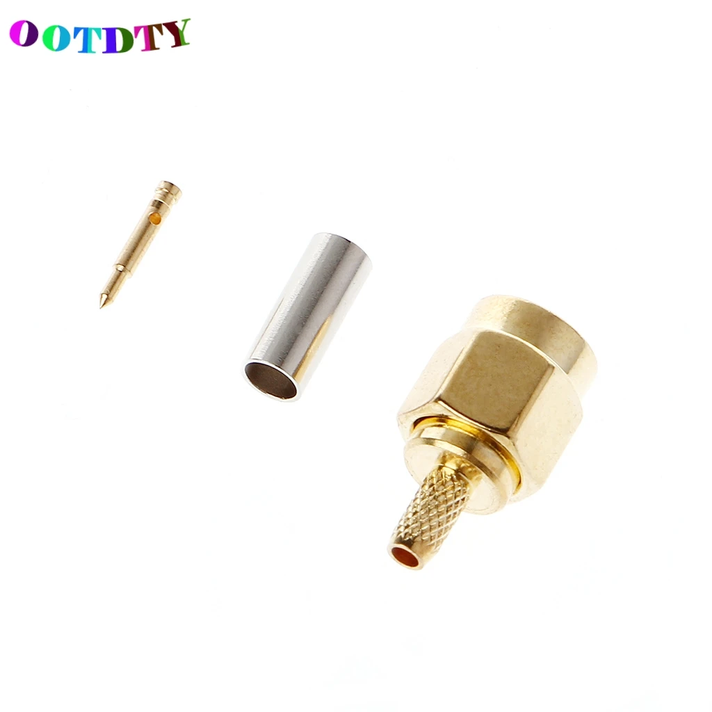 OOTDTY 10 шт. SMA штекер обжимной RG174 RG316 LMR100 кабель RF разъем G07 | Обустройство дома