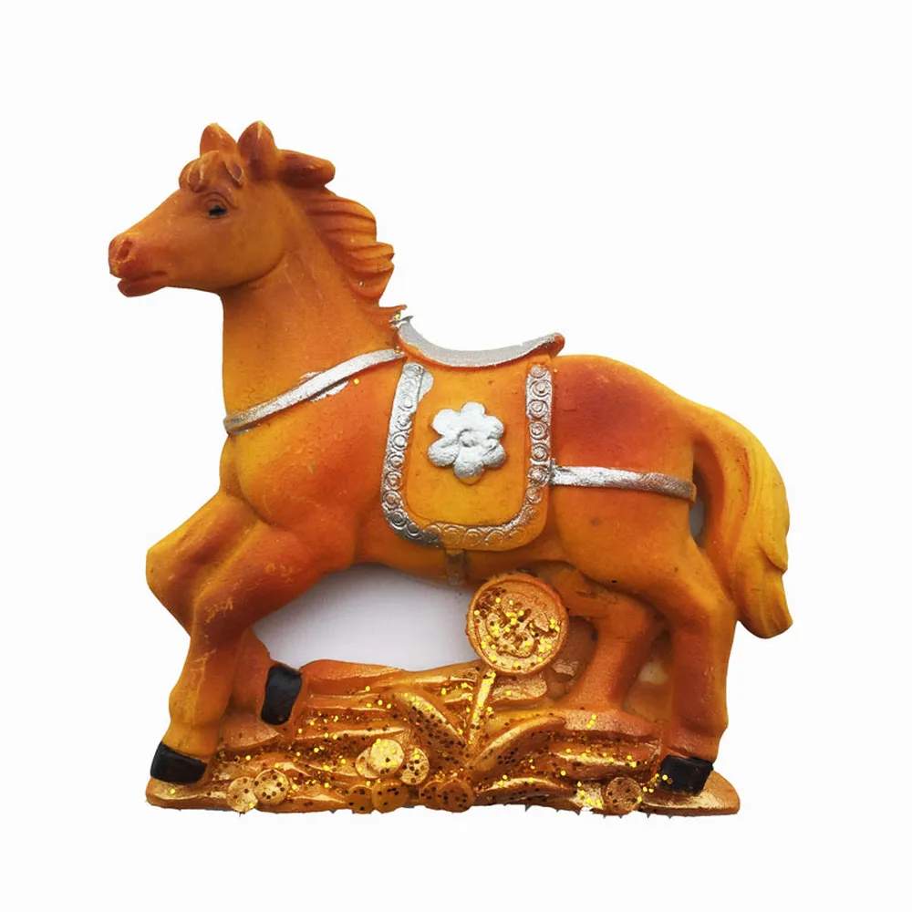 BABELEMI милый китайский успех счастливая лошадь магниты на холодильник мультяшный