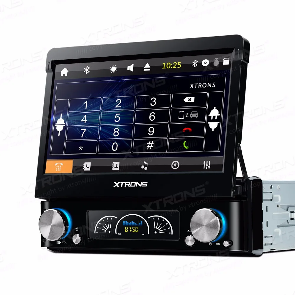 Универсальный сенсорный автомобильный dvd плеер с экраном XTRONS 1 Din 7 дюймов HD GPS