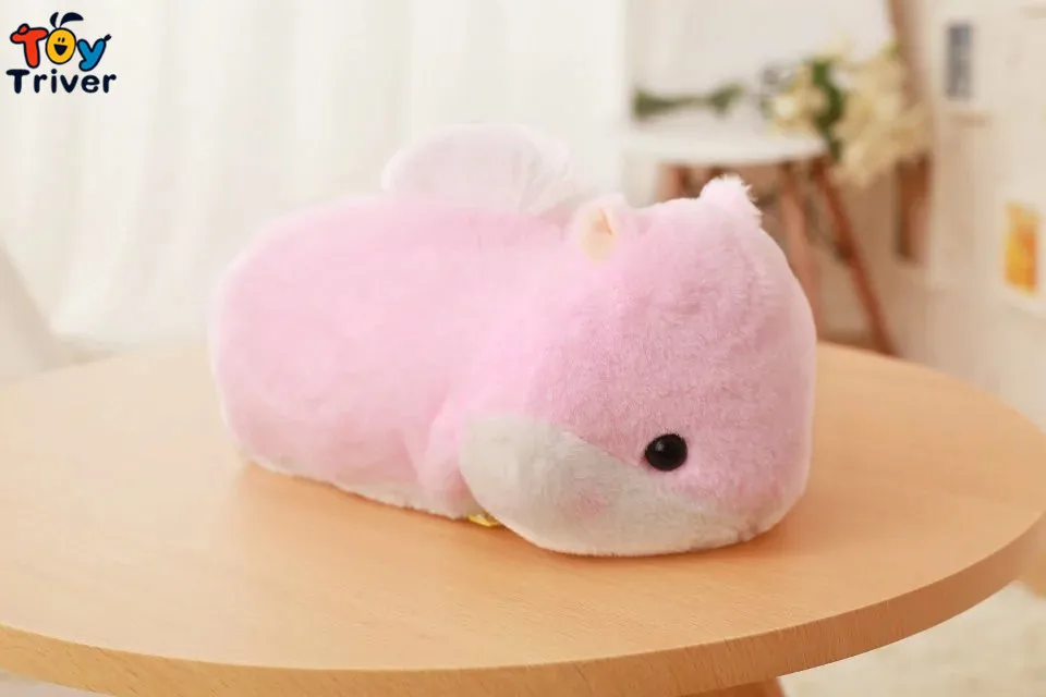 Игрушка Triver качество милые 30 см Kawaii мультфильм Хомяк плюшевый в форме животных коробки для салфеток футляр для бумажных салфеток - Цвет: pink