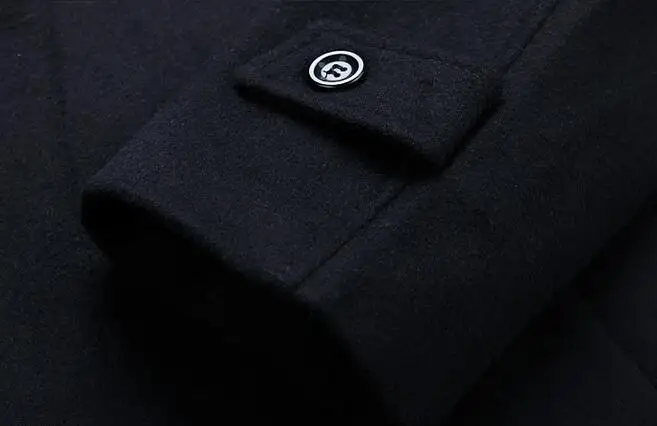 Зимнее шерстяное пальто выше колена для мужчин большие размеры|men woolen coat|woolen coat