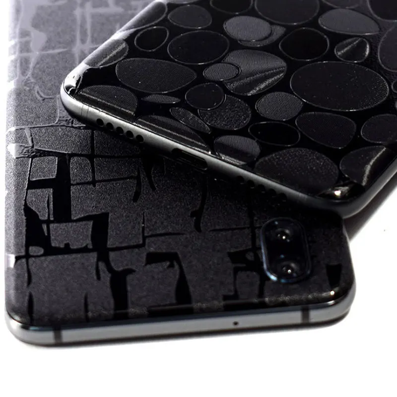 3D Matte Protective Phone Sticker Honeycomb Grain Wrap SkinsBack Membrane Paste Film for Huawei P20/P20pro Stone optional |