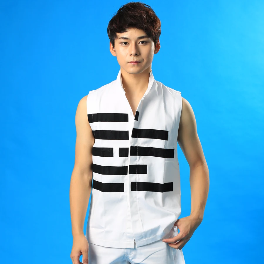 

S-6XL!!! 2018 Europe and the United States men's original long collar short The singer's clothing High quality performance.