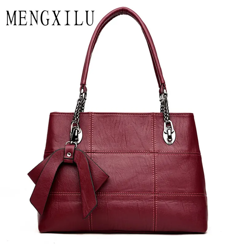 MENGXILU, роскошные сумки, женские сумки, дизайнерские, овчина, кожа, сумки на плечо,, бант, сумка через плечо, женская сумка