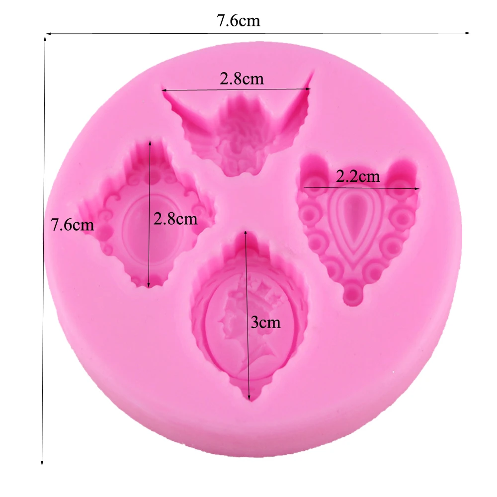 10PCS/SET Palace Gem Angel baby Shaped Silicone Mold Soap Cake Decoration Fondant 3D Food Grade F1173 | Дом и сад