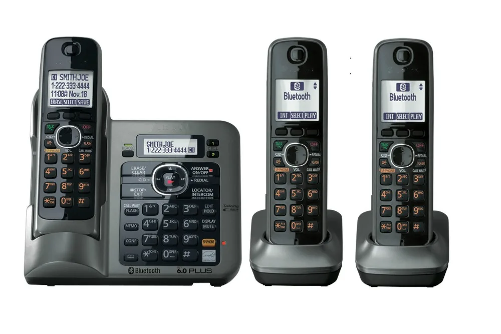 3 телефонов KX TG7641 серии DECT 6.0 Ссылка к элементов цифровой беспроводной