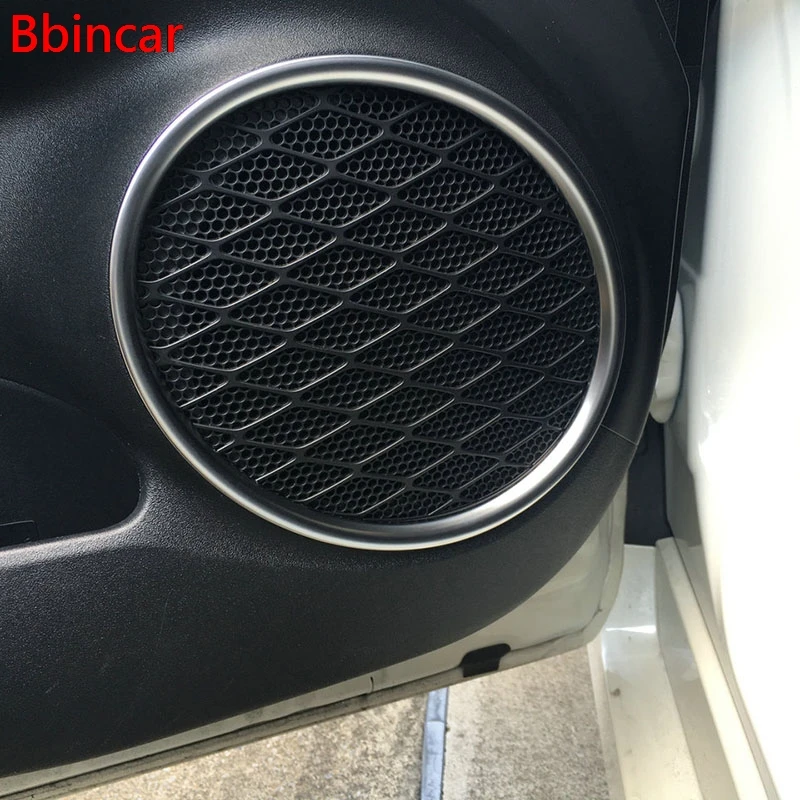 Bbincar Внутренняя дверь автомобиля динамик аудио крышка кольцо крышки отделка 4 шт.