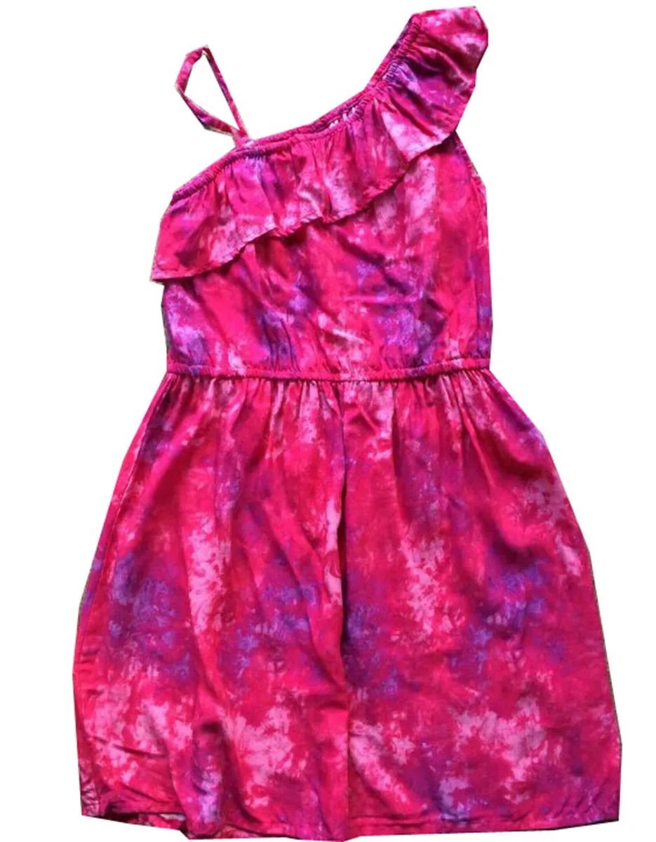 Платье для девочек мягкие платья на подтяжках детская цветная летняя пляжная