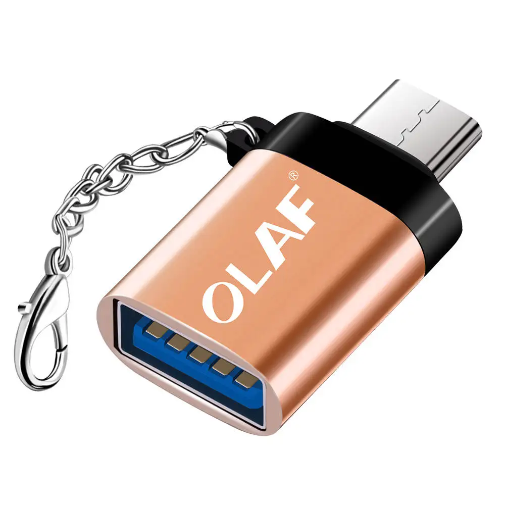 Gold Олаф USB адаптер Micro USB OTG UBA к Micro USB UBA конвертер OTG кабель адаптер для Xiaomi Micro USB разъем для huawei - Цвет: Gold