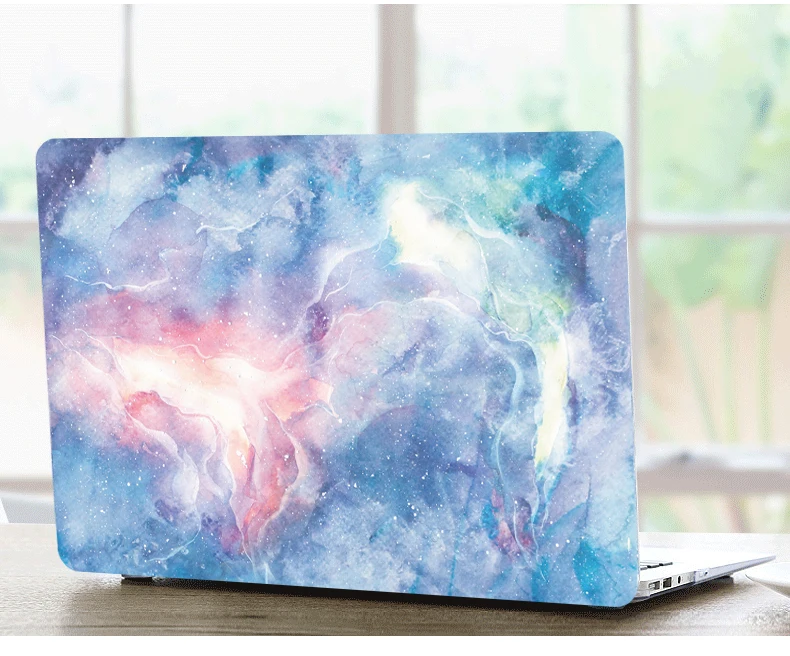 Матовый Жесткий чехол для ноутбука с мраморным рисунком клавиатуры набор Apple Macbook