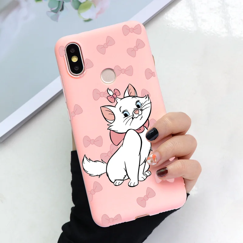 hdjmao Силиконовые чехлы Marie Cat для Xiaomi mi 8 Lite A2 A1 5X6X9 SE для Red mi K20 4A 5 Plus 6A 7 Note 4X 5A 6 7 Pro S2 Мягкий ТПУ чехол - Цвет: hdjmao