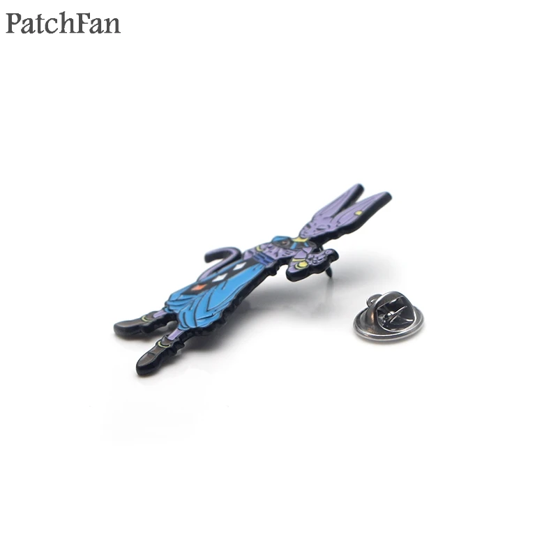 Patchfan Жемчуг дракона Beerus Кот цинк галстук мультфильм булавки рюкзак одежда броши для мужчин и женщин шляпа Декоративные значки медали A1379