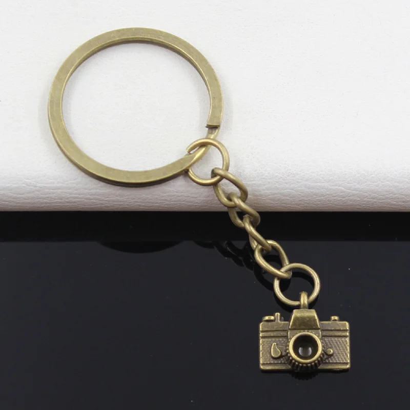 Новый модный брелок 15x14 мм Подвески в виде фотоаппаратов DIY мужские ювелирные