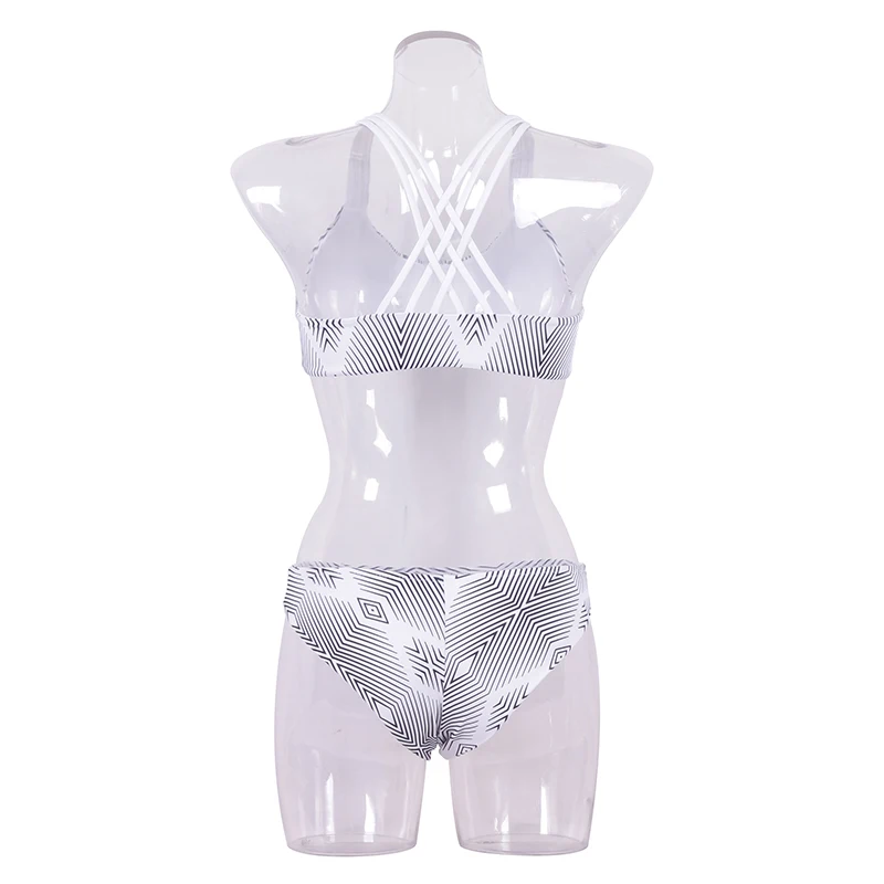 KayVis сексуальный пуш ап бикини женский купальник с принтом со стразами