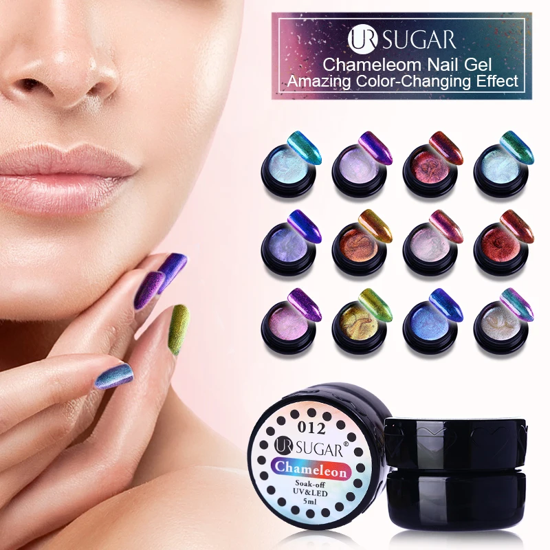 UR сахарный лак для ногтей хамелеон 5 мл УФ Гель дизайн гель удаляющийся