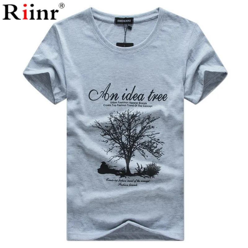 Футболка мужская с круглым вырезом модная брендовая одежда хлопковая рубашка