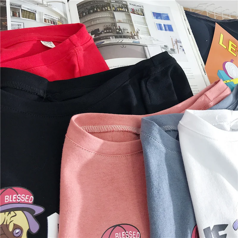 Chuhanting чистого хлопка дамы модные женские футболки свободные большие ярды