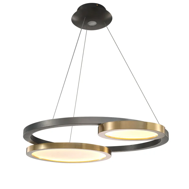 

Modern LED hanging lights living room pendant lighting stainless steel pendant luminaires luxury fixtures bedroom suspended lamp