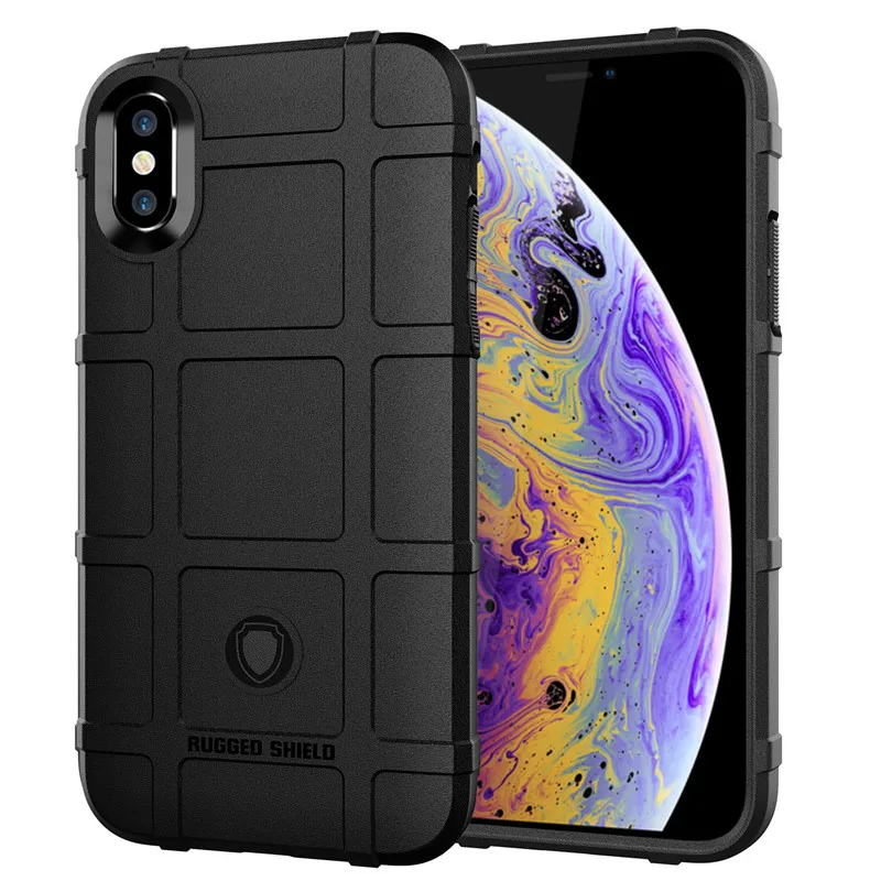 Мягкий черный чехол из ТПУ для Apple iPhone 6 7 8 Plus 6S X XS XR Max Pro прочный защитный