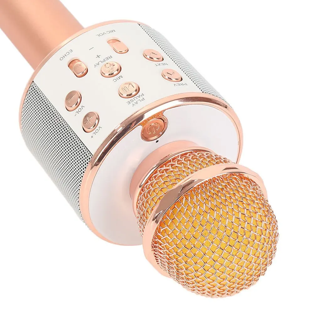WS-858 Mic Karaoke Microphone Wireless headphone Mini Portable Bluetooth 4.1 bluetooth Speaker WS858 Outdoor KTV | Электроника