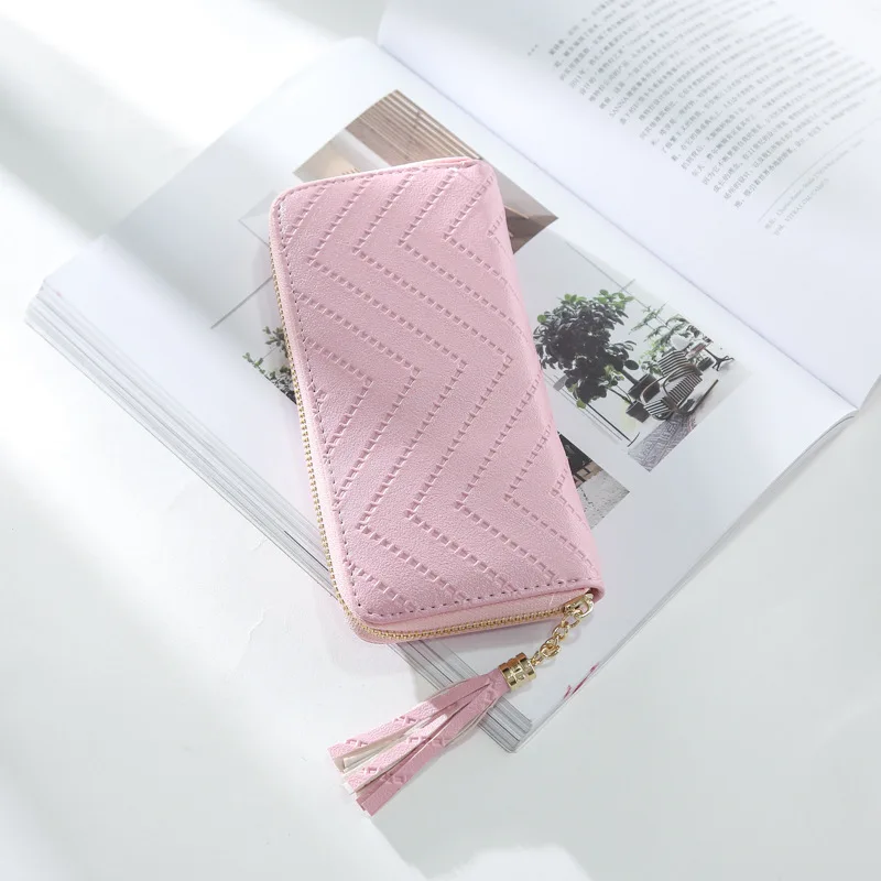 Новая мода Длинные Дизайн женщины клатч кошелек Многофункциональный молнии