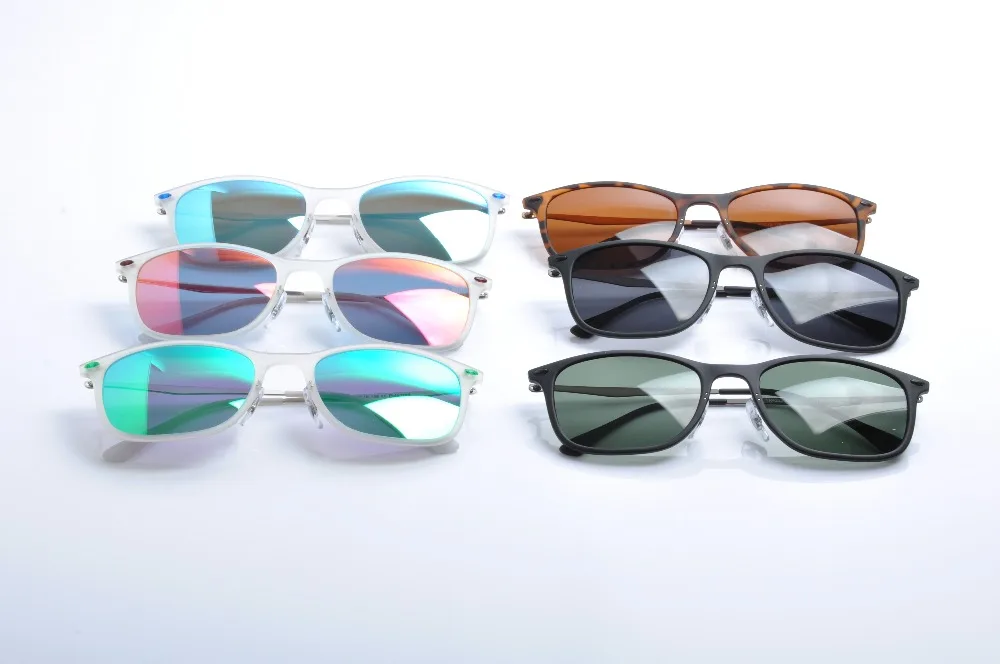 Мужские и женские поляризованные солнцезащитные очки прозрачные в цветной