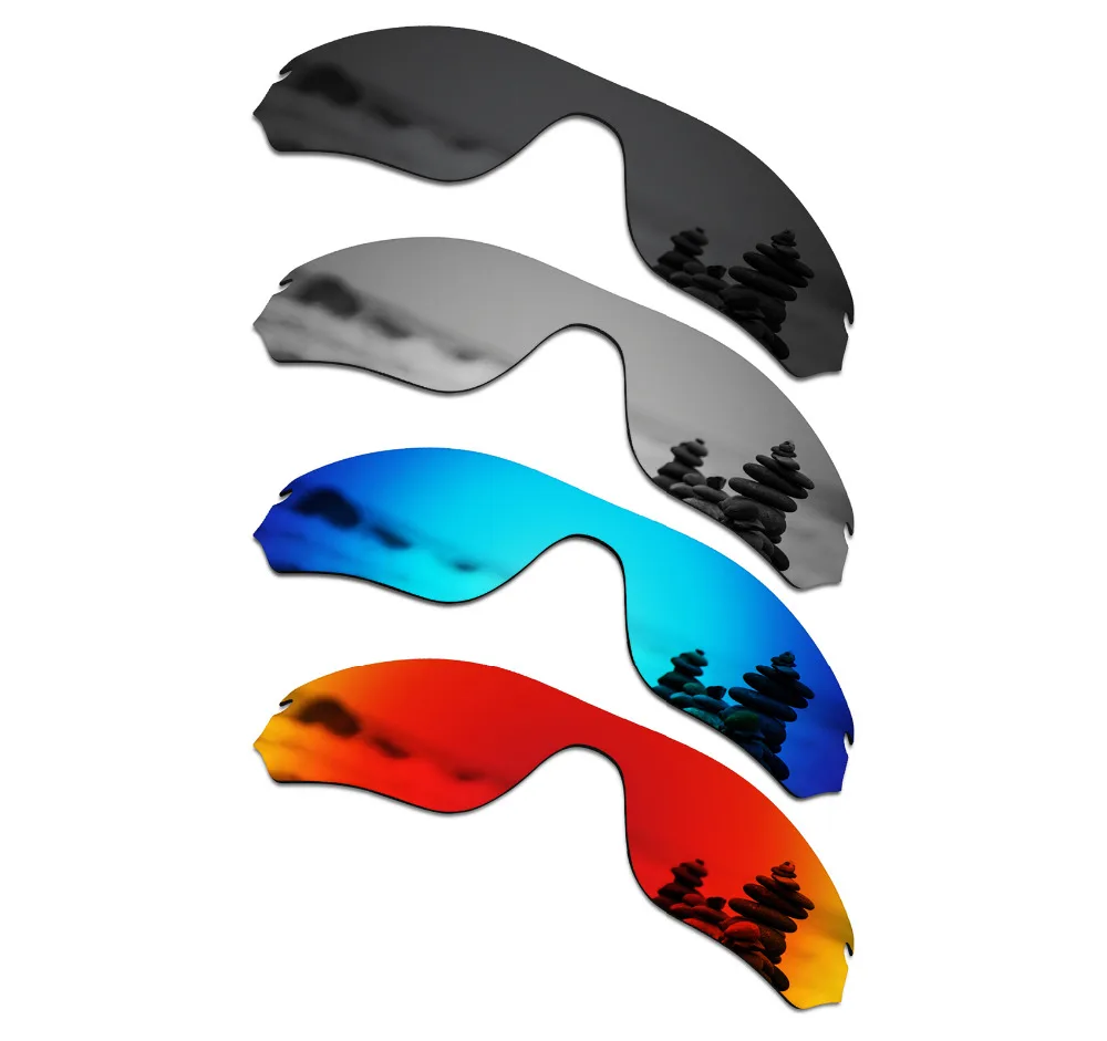 SmartVLT 4 Pieces Polarized Sunglasses Replacement Lenses for Oakley Radar Edge - 4 Colors