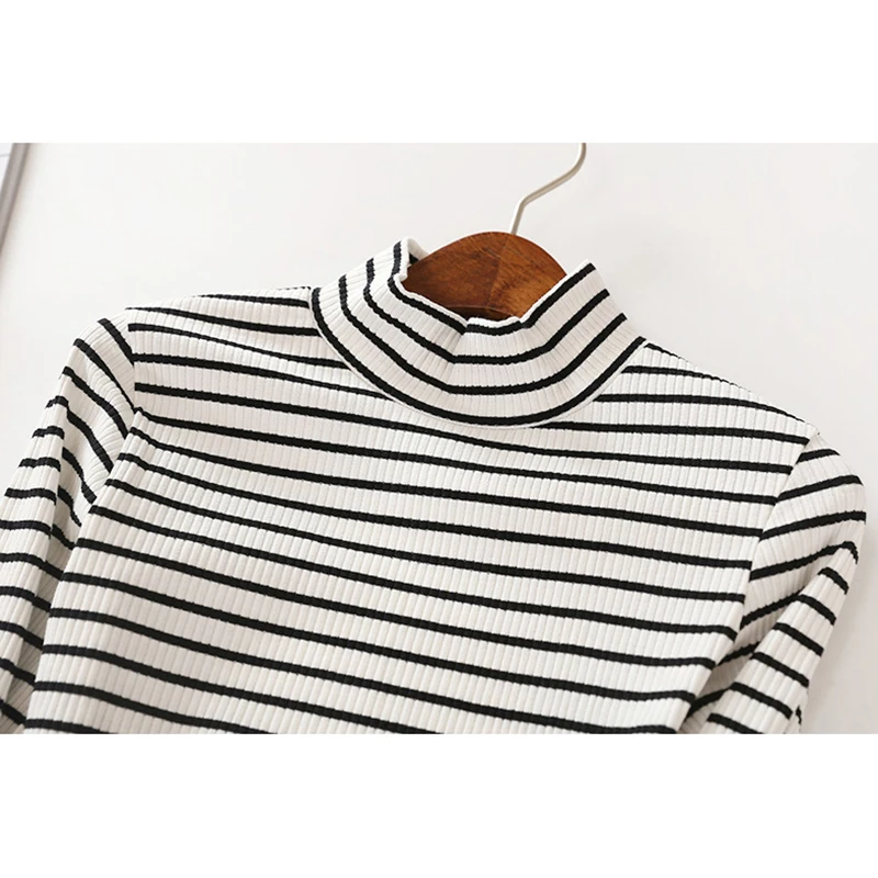 Женский топ хлопковый с длинным рукавом и круглым вырезом женская футболка