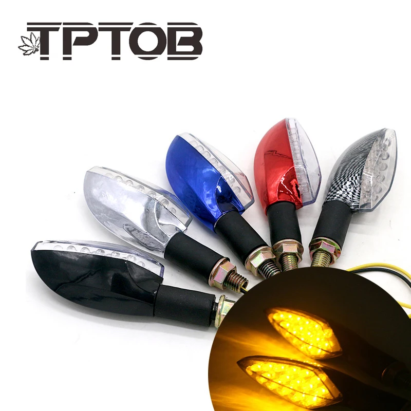 TPTOB 2 шт. поворотные сигнальные огни сгибаемый мигающий мотоцикл индикатор