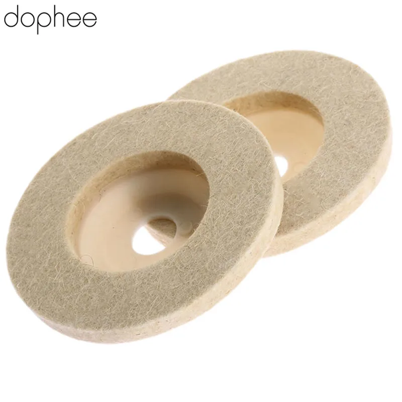 dophee 100mm Dremel Accessories Polishing Pad Wool Felt Buffing Wheel Grinding Polisher Disc for Metal Rotary Tool *1 | Инструменты