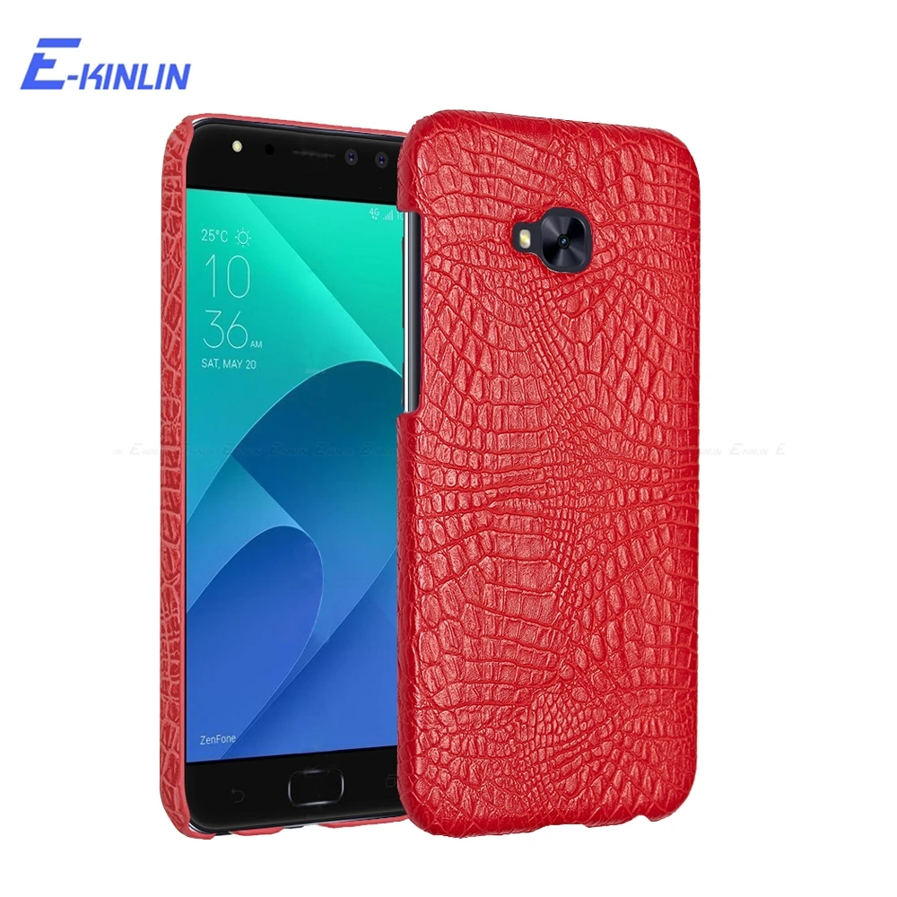 Чехол для телефона из искусственной кожи под змеиную кожу крокодила ASUS ZenFone 4 Max