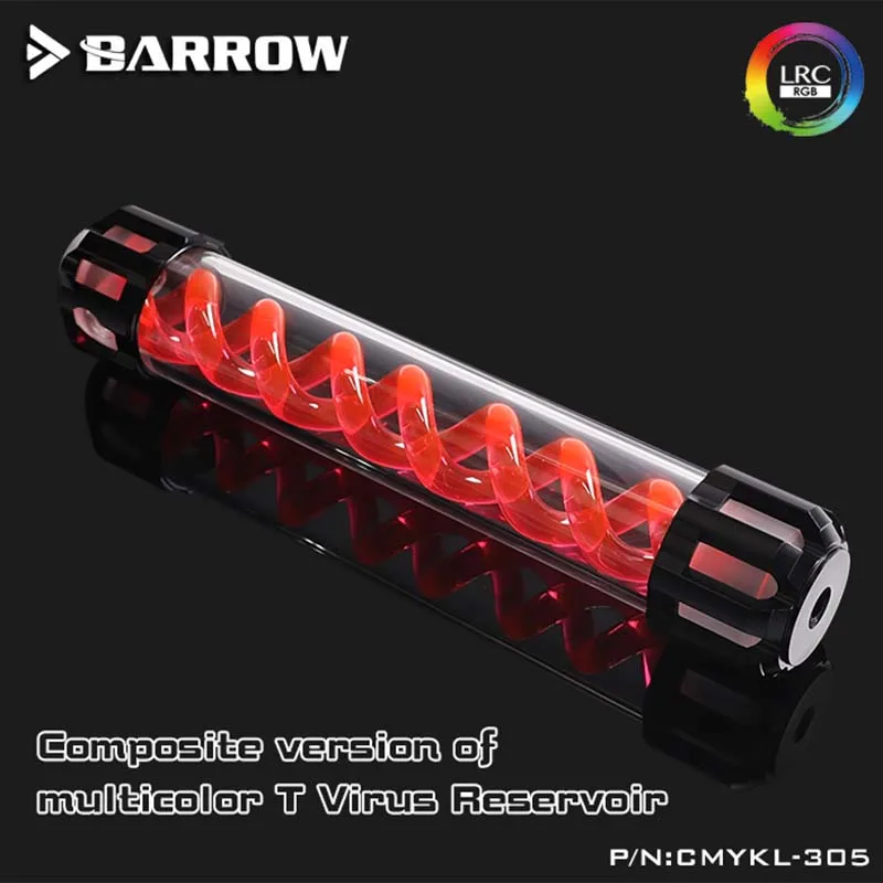 Barrow CMYKL-155 CMYKL-205 CMYKL-255 CMYKL-305 T Virus Aluminum Reservoir no LED D50 DNA cylindrical water cooler tank Composite |