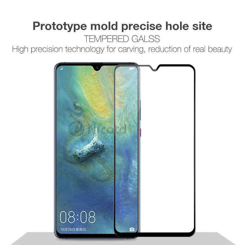 Закаленное стекло 9H с полным покрытием для Huawei Mate 20 X lite защитная стеклянная