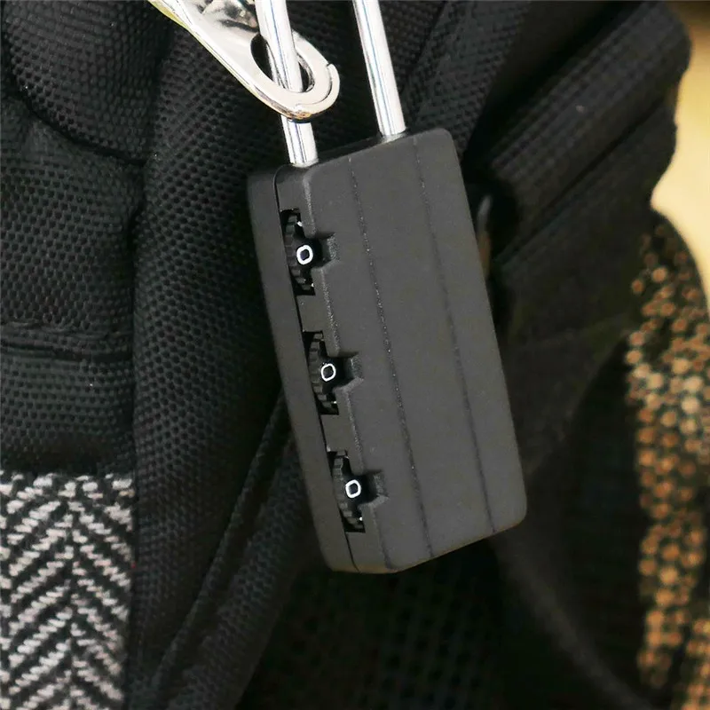Black Password Lock Combination Travel Suitcase Luggage Code Padlock Cupboard Cabinet Locker Safely High Quality