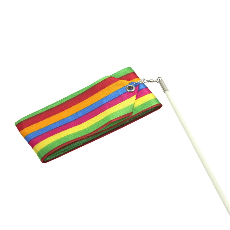 Красивая танцевальная художественная скручивающаяся атласная цирковая лента с