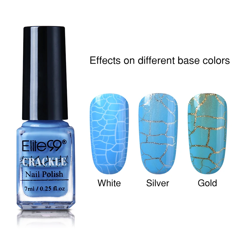 Elite99 Crackle УФ гель лак для ногтей Цвет Vernis Полупостоянный Гель-лак для маникюра верхний слой блеск Гибридный гвоздь Art - Цвет: 7818
