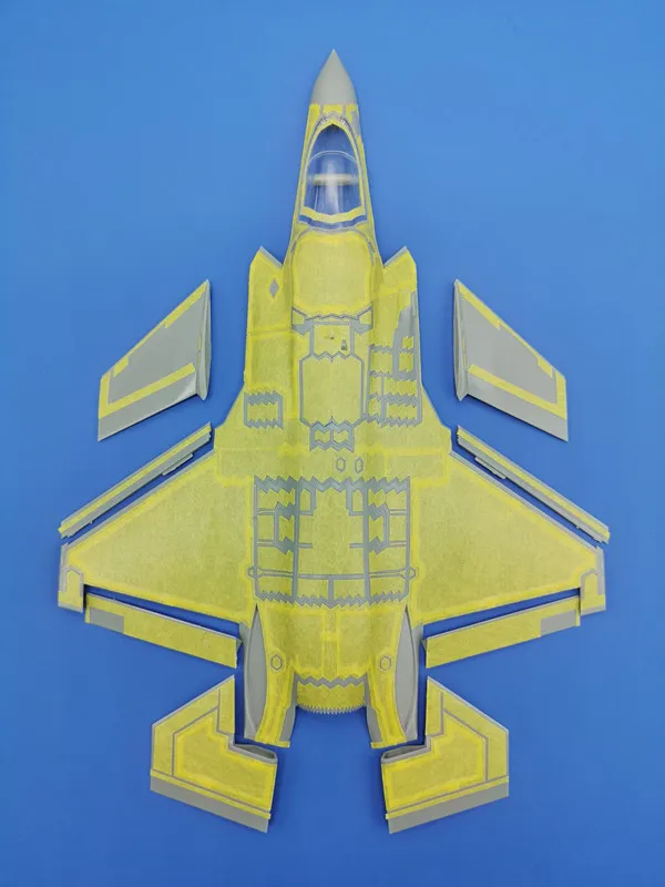 GALAXY модель D72001 1/72 весы F 35B Lightning II высечки Гибкая маска для Хасэгава 01576 с