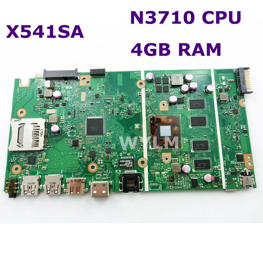 X541SA N3710 CPU 4 Гб RAM материнская плата REV 2 0 для ASUS X541 X541S ноутбука 90NB0CH0 R00010 тест ОК